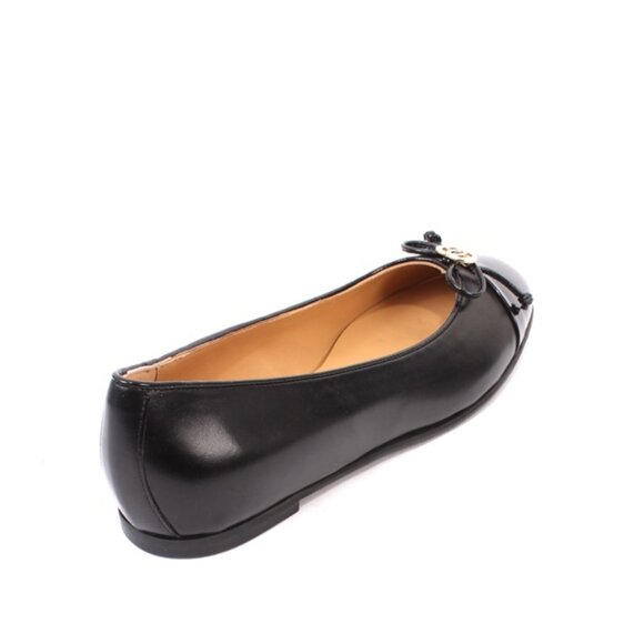 Luca Grossi 712 Black Patent Leather Round Toe Flats Shoes - Picture 4 of 8